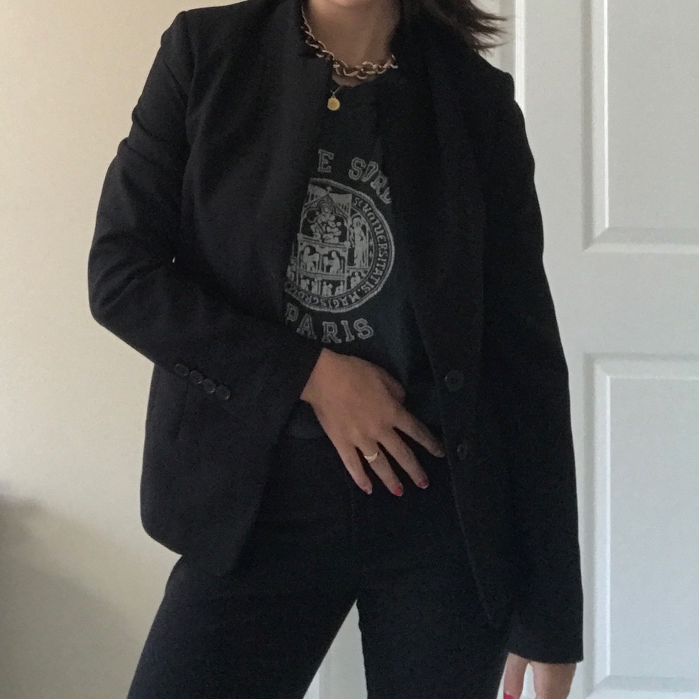 H&M Black fitted blazer